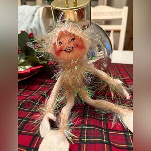 Annalee 10" White Frosty Elf From 1993